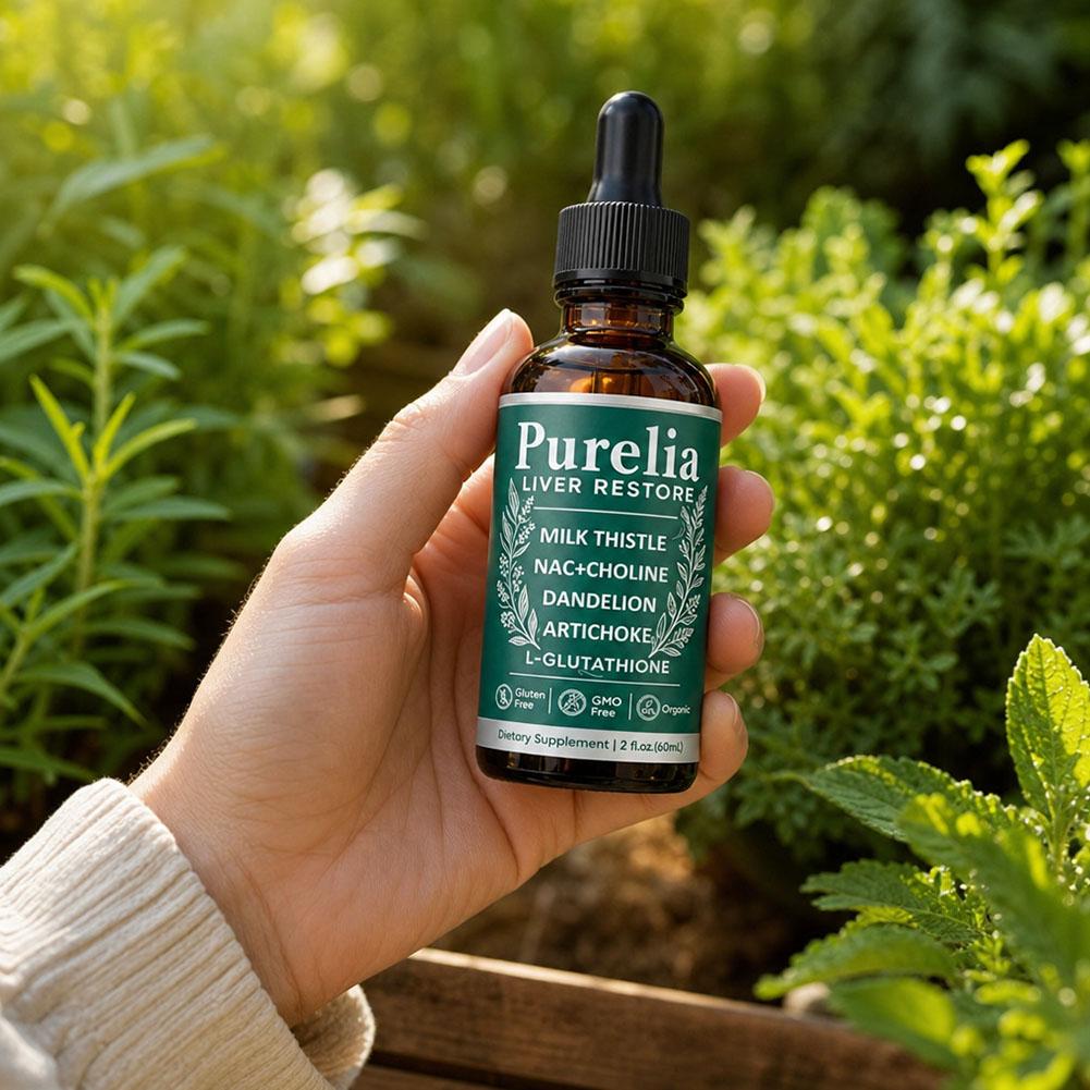 Herbal Wellness Formula - 60ml ピュレリア 肝臓回復液 ミルクシスル ハーブ配合 タンポポ