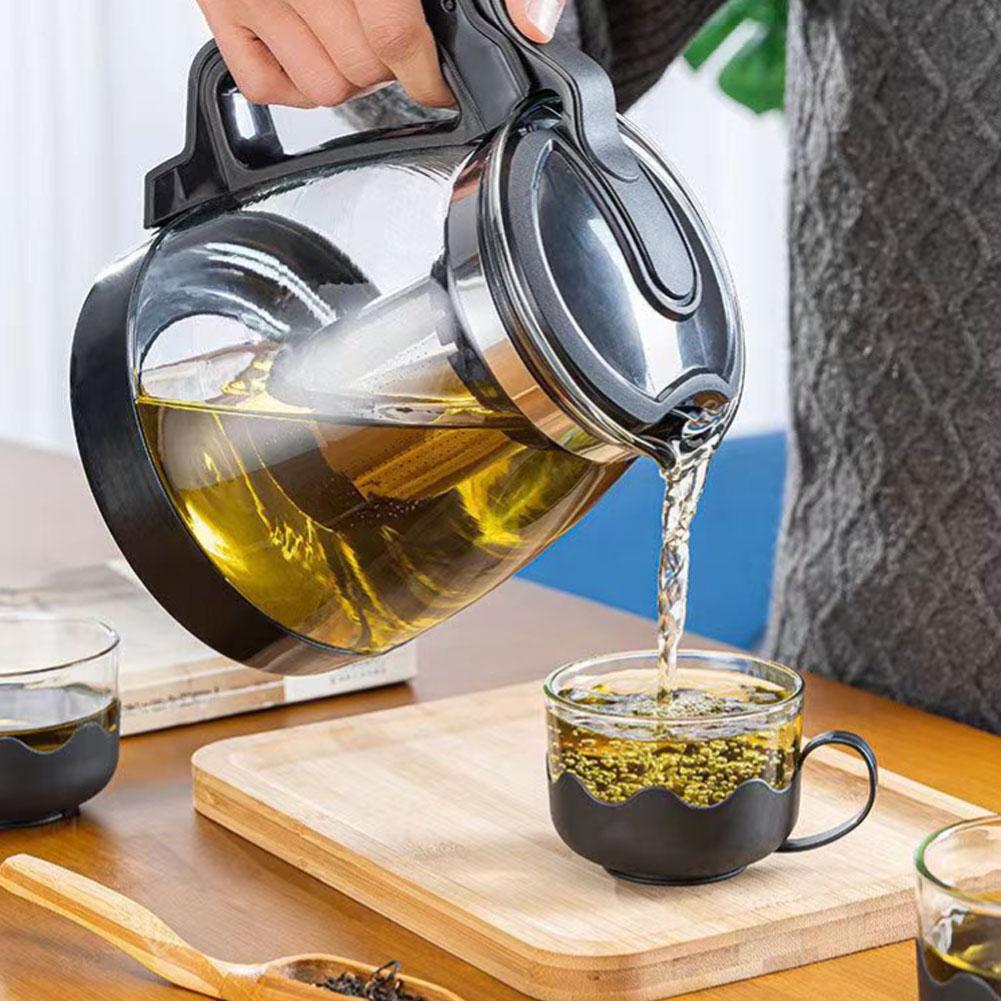 Nettle Leaf Tea - ガラスティーポット茶こし付き大容量水容器中国の伝統的なカンフー茶器茶と水の分離