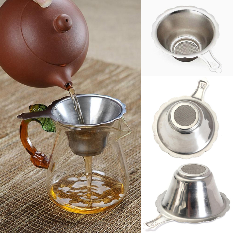Nettle Leaf Tea - ティーメッシュ再利用可能な茶ストレーナーティーポットステンレス鋼ルーズ茶葉スパイスフィルター箸置きキッチンアクセサリー