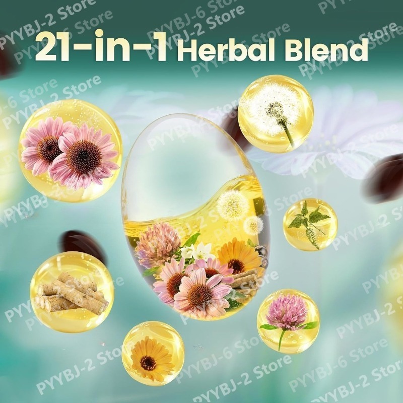 21種類の植物性リンパサポートソフトジェル 4275mg ハ - Herbal Wellness Formula のレビューと価格