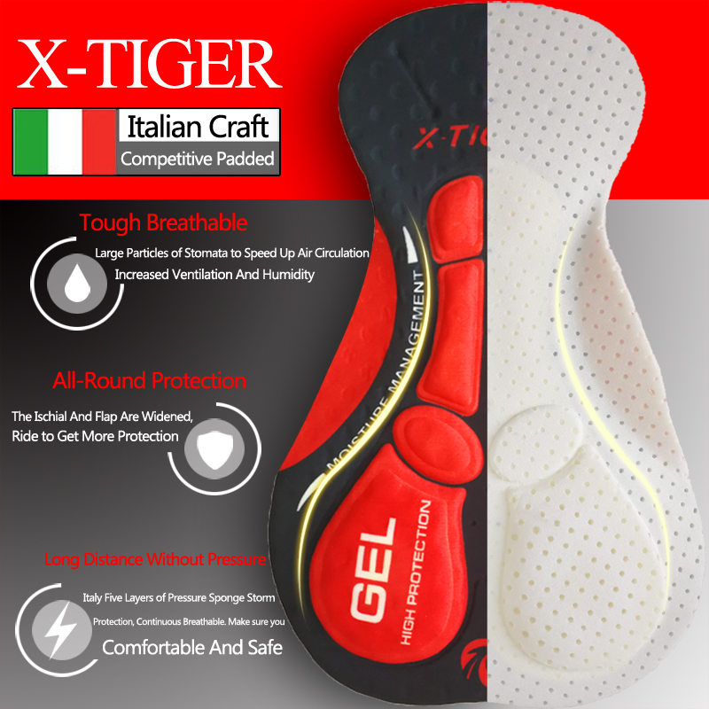 X-TIGER バイクパンツ メンズ 5D ゲルパッド入り  - Wellness X のレビューと価格
