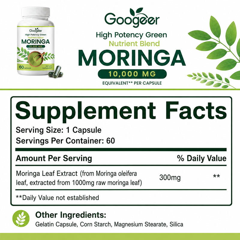 プレミアムモリンガサプリメント 天然葉エキス配合 ハーブ栄養 - Herbal Wellness Formula のレビューと価格
