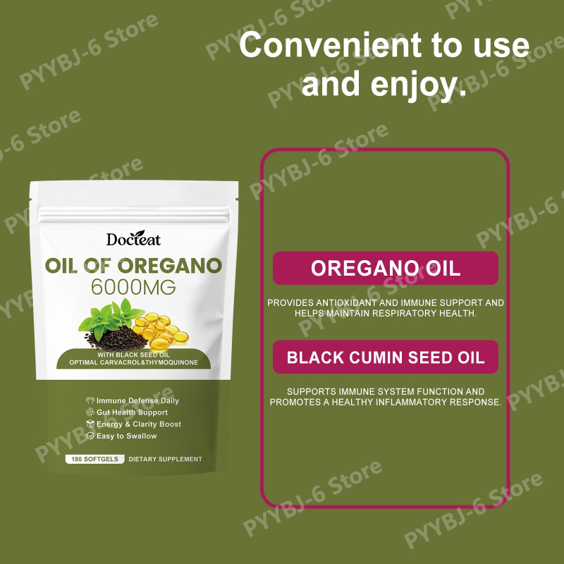 オレガノオイルソフトジェル（ブラッククミンシード配合）毎日の - Herbal Wellness Formula のレビューと価格