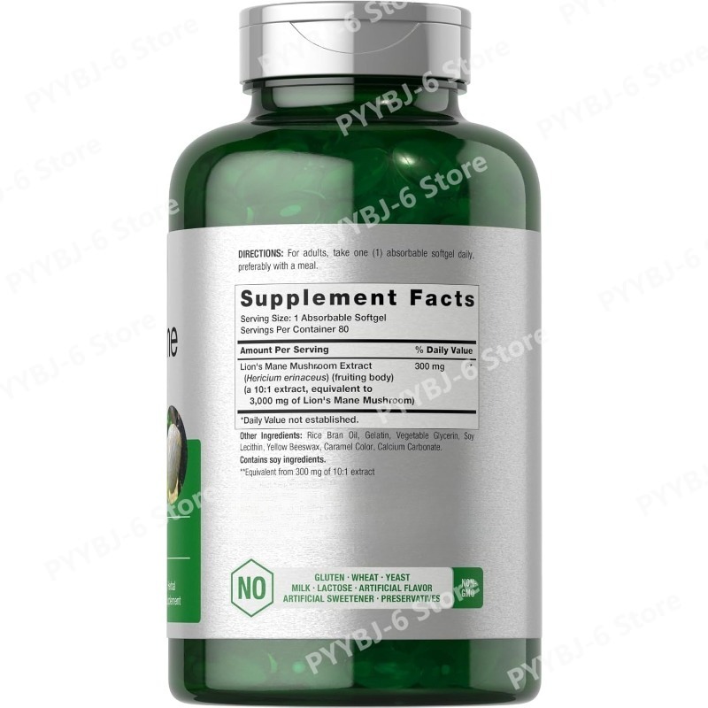 ライオンズメーンマッシュルームエキス 非遺伝子組み換え＆グル - Herbal Wellness Formula のレビューと価格